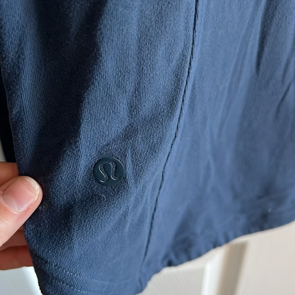 Lululemon Athleta Pick Up The Pace Long Sleeve Pullover Hoodie Blue Stre… - Picture 6 of 7